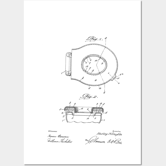 Sanitary Toilet Seat Vintage Patent Hand Drawing Wall Art by TheYoungDesigns